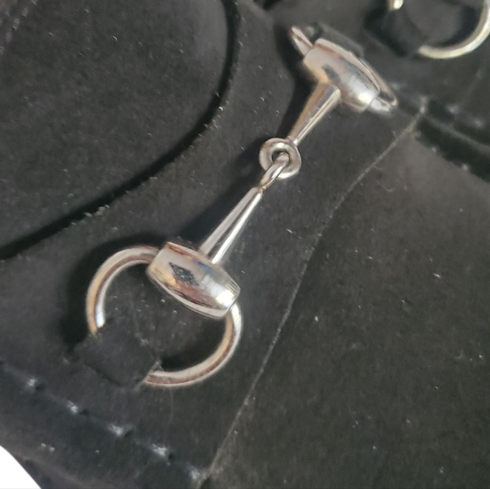 Gucci Black Loafers with Silver Accents - Picture 10 of 14